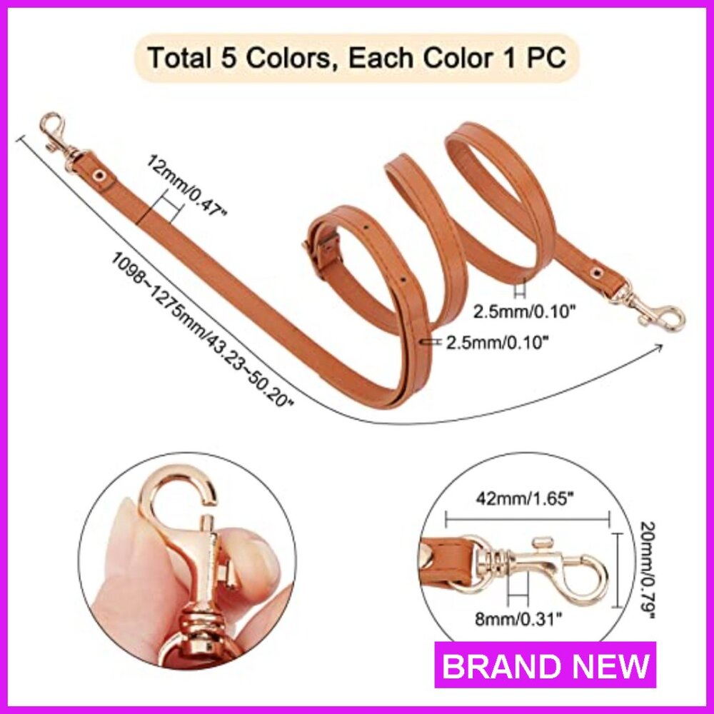 Adjustable Leather Replacement Straps For Diy Bag… - image 5